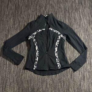 Lululemon Define Jacket Black Purple Ikat Logo Limited Edition Luon Size 8